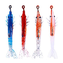 Load image into Gallery viewer, Four colorful fishing lures on a white background