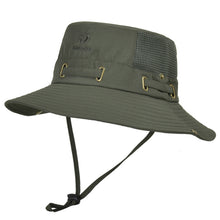 Load image into Gallery viewer, Fisherazade Army Green Brimmed Hat

