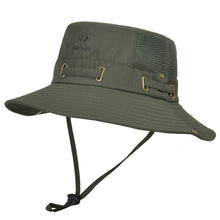 Load image into Gallery viewer, Fisherazade Army Green Brimmed Hat