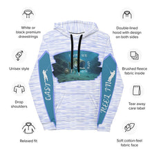Load image into Gallery viewer, Fishing hoodie features and specifications