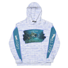 Load image into Gallery viewer, Blue and white stripes hoodie for fisherman
