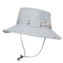 Load image into Gallery viewer, Fisherazade Light Gray Fishing Bucket Hat