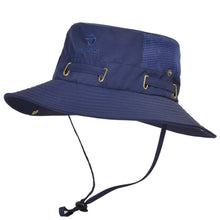 Load image into Gallery viewer, Fisherazade Navy Blue Brimmed Hat