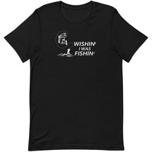 Load image into Gallery viewer, Wishin I Was Fishin Black Shirt