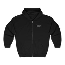 Load image into Gallery viewer, Full zip fishing hoodie in black