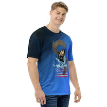 Load image into Gallery viewer, Fishing t-shirt with american flag