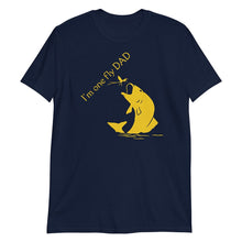 Load image into Gallery viewer, Fly Dad Navy Fishing Shirt