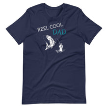 Load image into Gallery viewer, Reel cool dad navy color t-shirt