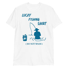 Load image into Gallery viewer, White Mens Shirt For Fishing Lovers