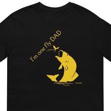 Load image into Gallery viewer, Fly Dad Fishing T-Shirt In Black