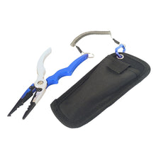 Load image into Gallery viewer, blue fishing pliers with lanyard and sheath
