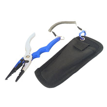 Load image into Gallery viewer, blue fishing pliers with lanyard and sheath