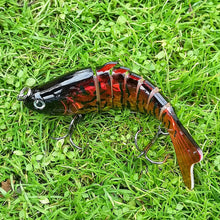 Load image into Gallery viewer, Multi jointed crankbait with treble hooks