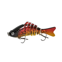 Load image into Gallery viewer, Red multi section fishing lure