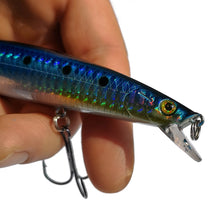 Load image into Gallery viewer, Saltwater lure with realistic 3D eyes
