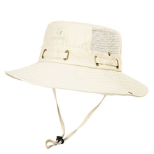 Load image into Gallery viewer, Fisherazade Beige Brimmed Hat
