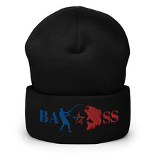 Load image into Gallery viewer, Fisherazade black bass fishing beanie
