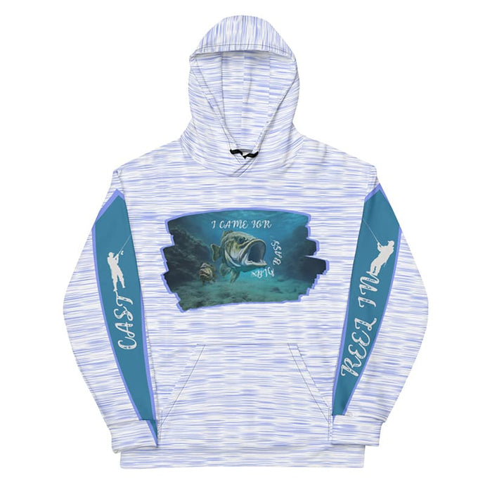 Blue and white stripes hoodie for fisherman