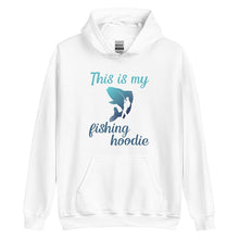 Load image into Gallery viewer, This is my fishing hoodie in white
