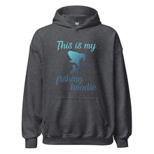 Load image into Gallery viewer, This is my fishing hoodie in gray
