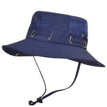 Load image into Gallery viewer, Fisherazade Navy Blue Brimmed Hat

