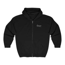 Load image into Gallery viewer, Full zip fishing hoodie in black
