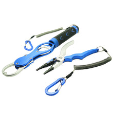 Load image into Gallery viewer, blue fishing pliers and fish lip grippers
