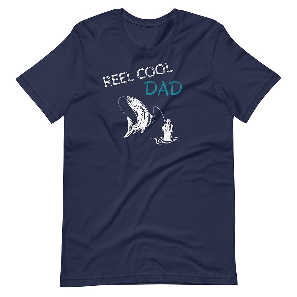 Reel Cool Dad Fishing T-Shirt - Fisherazade Navy / M