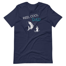Load image into Gallery viewer, Reel cool dad navy color t-shirt
