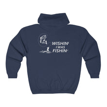 Load image into Gallery viewer, Wishin I Was Fishin hoodie for fisherman
