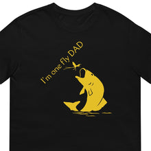 Load image into Gallery viewer, Fly Dad Fishing T-Shirt In Black
