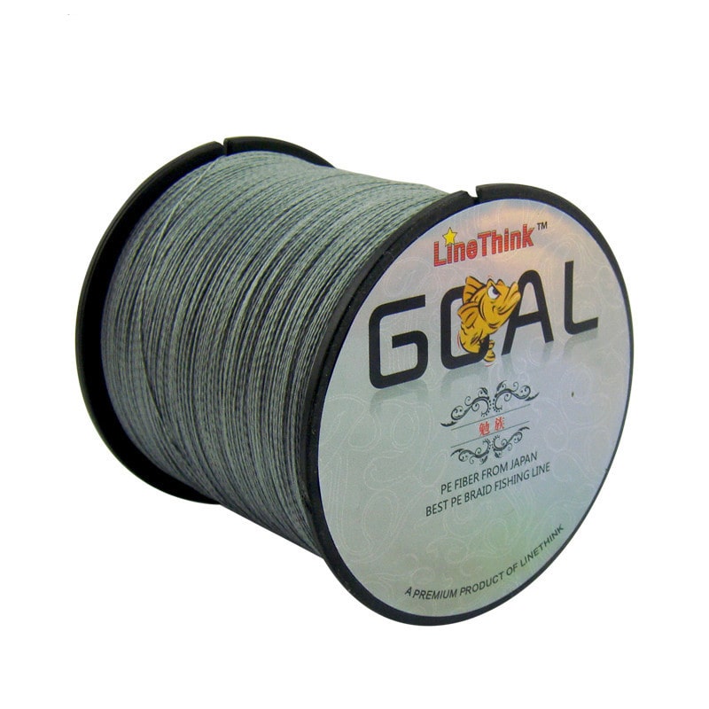 grey braided fishing line PE braided fishing line