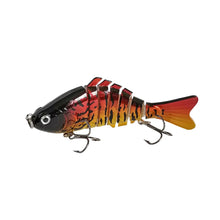 Load image into Gallery viewer, Red multi section fishing lure
